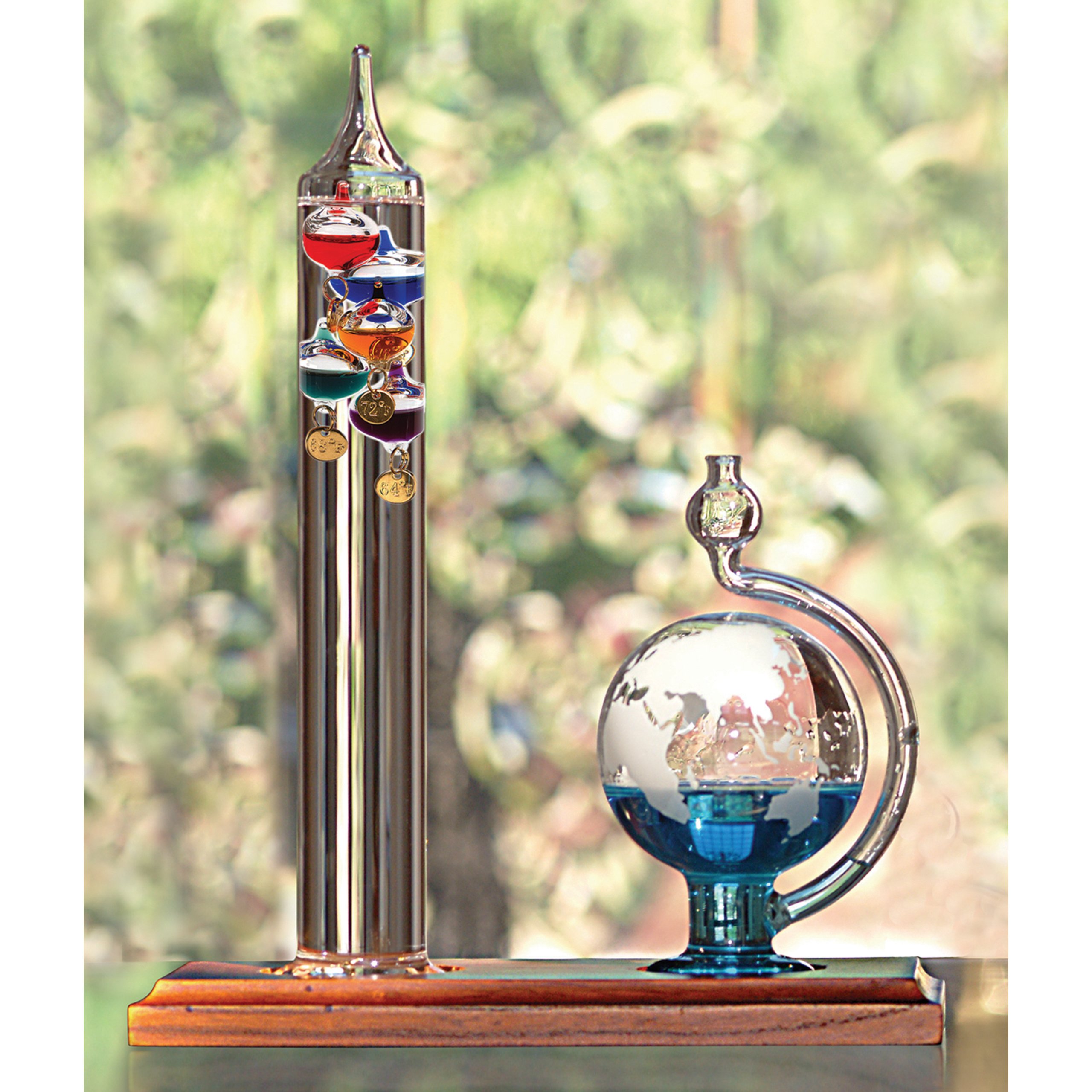AcuRite 00795A2 Galileo Thermometer with Glass Globe Barometer eBay