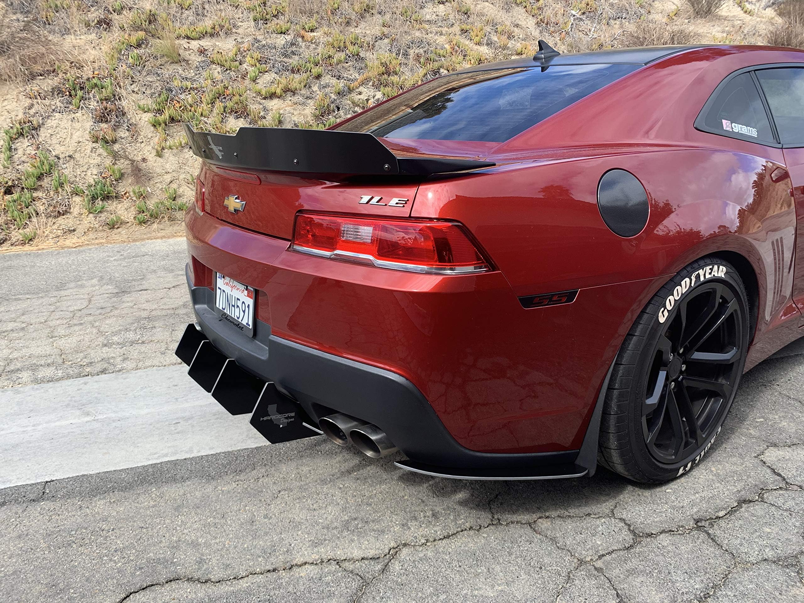 Camaro Hardcore Rear Diffuser That FITS Dual TIP Exhaust 2014-15