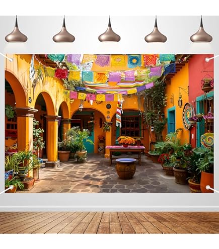 Mexican Fiesta Backdrop 10x8ft Cinco De Mayo Summer Luau Photo Background For Photography Theme Party Decorations Portrait Photoshoot Studio Photo Booth Props - View #3