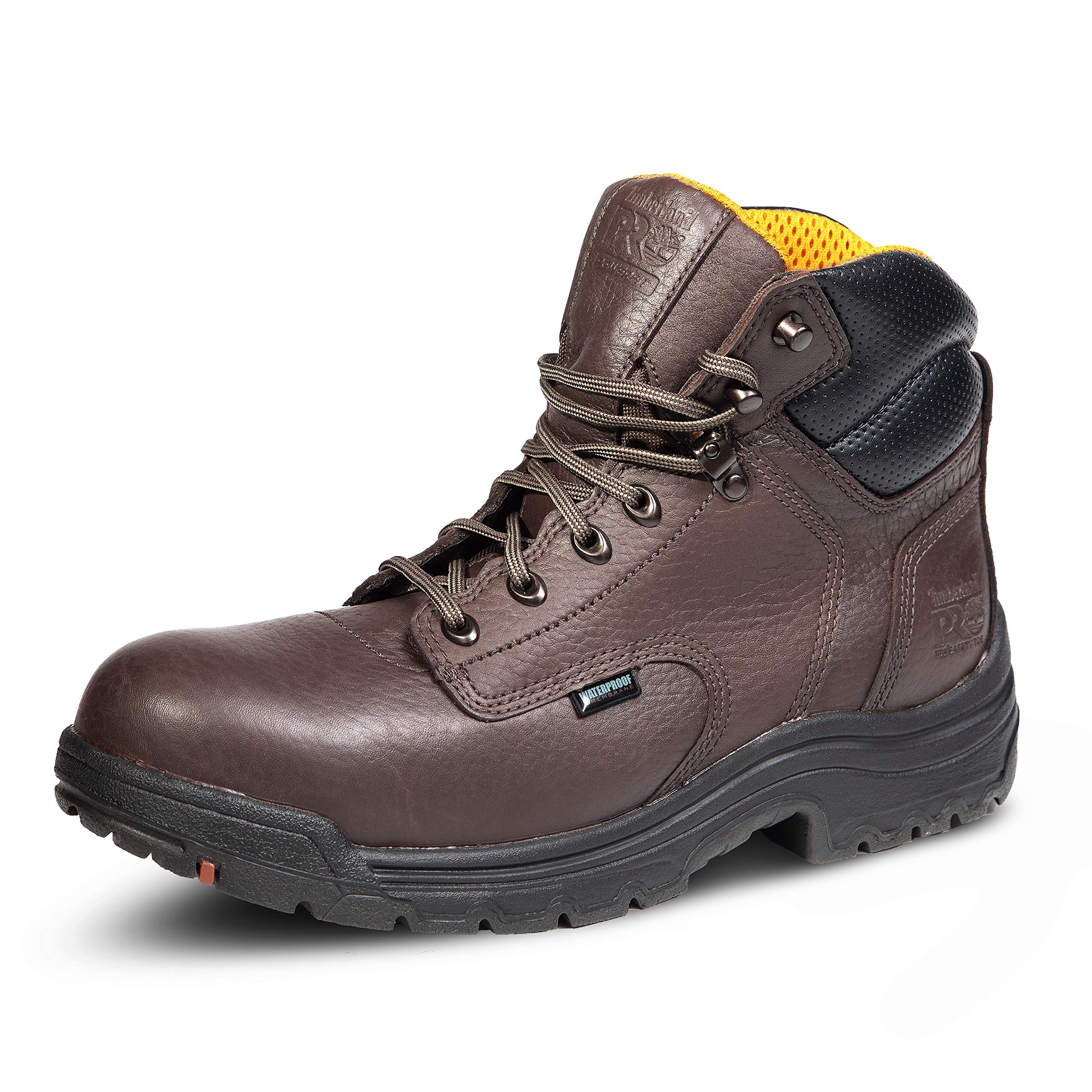 Timberland PRO Men’s Titan 6 Inch Alloy Safety Toe Waterproof Work Boot, Dark Mocha, 7 M