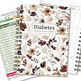 Diabetes Log Book & Food Journal – Blood Sugar Tracker, Food List & Meal Planner, Glucose & Carb Monitoring, GI Index Chart, Daily Record for Types 1 & 2 Diabetic Management