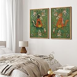 MUDECOR Framed Canvas Print Wall Art Set Whimsical
