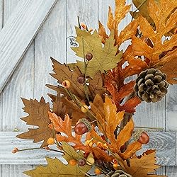 Artificial Fall Wreath Autumn Wreath Thanksgiving