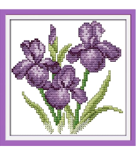 Kit De Punto De Cruz Con Estampado YEESAM ART - Tela 11 Quilates 33x35 Cm, Ideal Para Principiantes