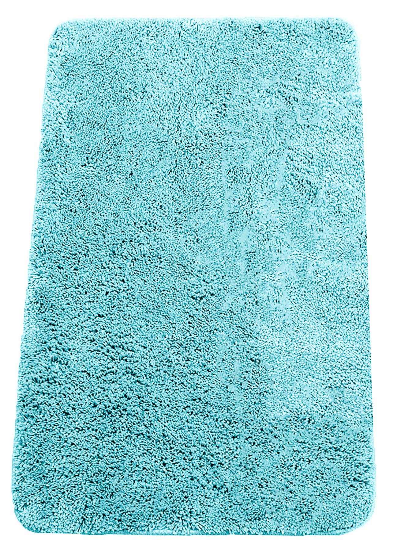 Brandsseller Bathroom Rug 60 x 90 cm Bath Mat Bath Mat Rectangular Chenille Non-Slip Absorbent Machine Washable Turquoise