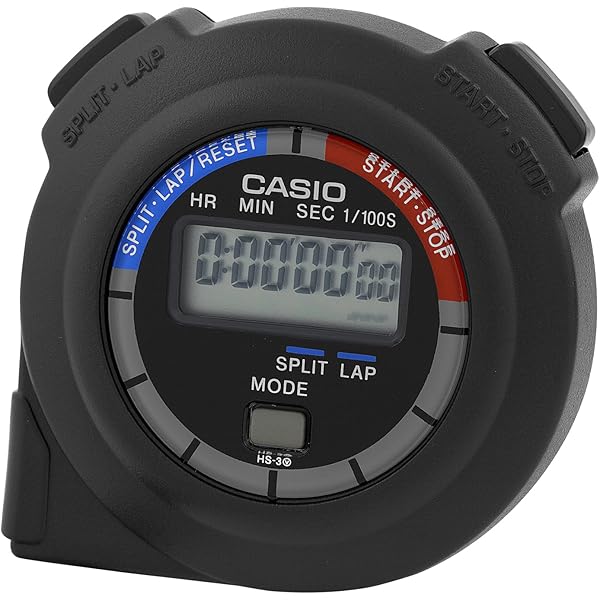 Amazon.com: Casio Handheld Stopwatch Timer Model HS-3V-1R : Sports \u0026  Outdoors