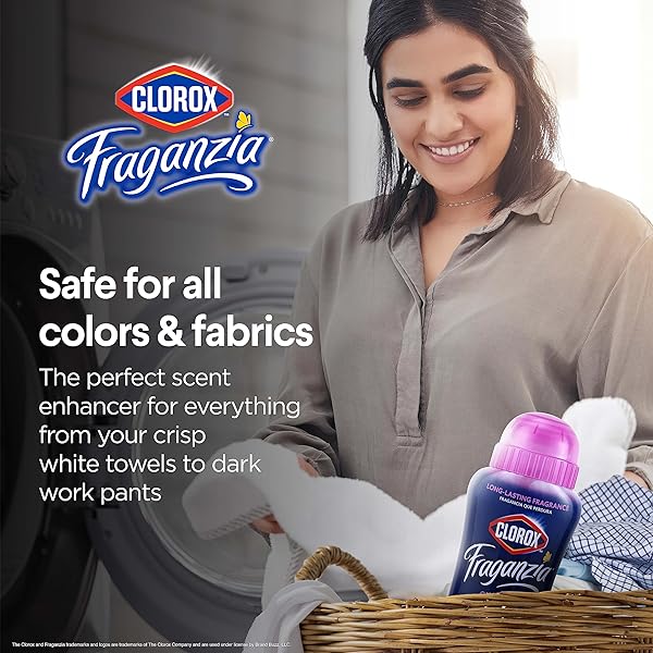 CLOROX FRAGANZIA LAUNDRY SCENT BOOSTER CRYSTALS IN SPRING SCENT – SCENTED IN-WASH FRESHENER BEADS FOR FRESH, CLEAN, GREAT SMELLING CLOTHES AND LINENS, 18 OZ – 2 PACK