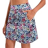 Oyamiki Women's Active Athletic Skort Lightweight Tennis Skirt Perfect for Running Training Sports Golf