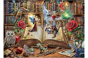 TangMosaic Magic Book Jigsaw Puzzles, 1000 Piece Puzzle for Adults, Family Puzzles Game, Fun Relaxing Challenging, Interlock Perfectly No Dust, Home Wall Decor, Gift for Valentine Friends Parents Kids