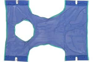Invacare Standard Sling with Commode Opening for Patient Lifts, Polyester Mesh, 9047