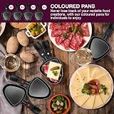 Andrew James 8 Person Traditional Raclette Grill 1200W with 8 Pans view 4