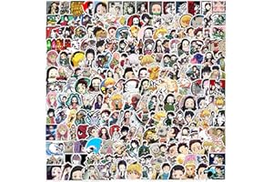 200PCS Anime Stickers, Waterproof Vinyl Anime Stickers for Teens Adults, Cartoon Theme Decals Pack for Laptop, Waterbottles, 