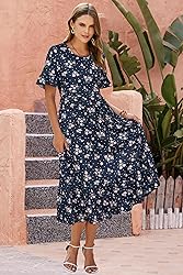 STYLEWORD Women's 2025 Summer Casual Short Sleeve