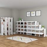 HOMIDEC 3x7 Tier Shoe Storage Cabinet 42 Pair Dustproof Organizer view 4