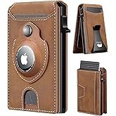 furid Apple Airtag Wallet Men: Smart Wallet with Airtag Holder - Air Tag Wallet for Men Slim Minimalist