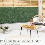 CHRISTOW Artificial Conifer Hedge Roll 1m x 3m Outdoor Privacy Screen view 4