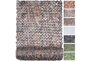 FLYEGO Camo Netting Camouflage Netting, Bulk Roll Mesh Netting Camouflage Nets Military Surplus for Hunting Blind Sunshade Car Cover Camping Shooting Fence Canopy Party Decorations