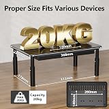 BONTEC Monitor Stand with Drawer 3 Height Adjustable Riser Mesh Platform view 7