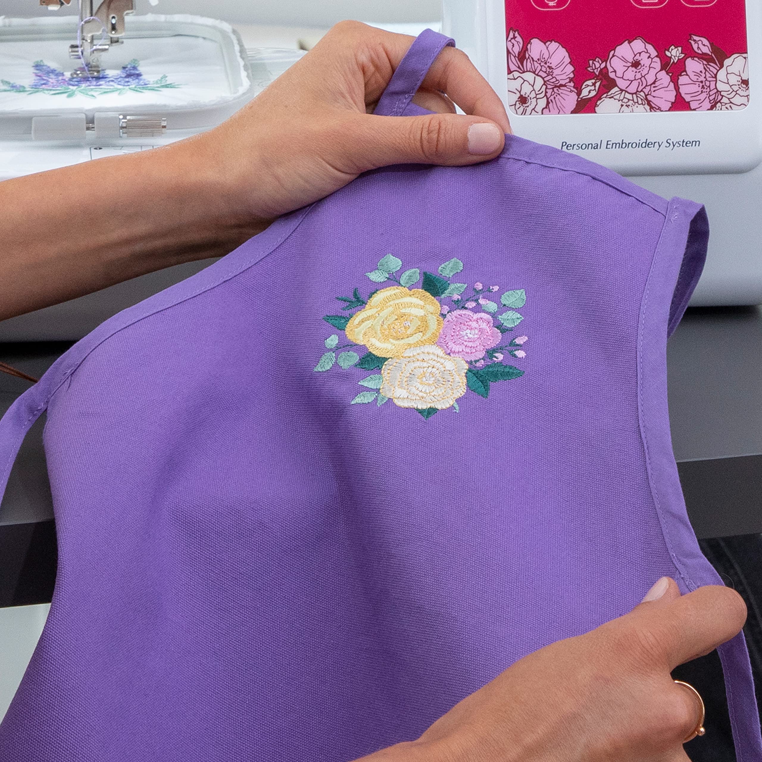 Brother PE545 Embroidery Machine, Wireless LAN Connected, 135 Built-in Designs, 4