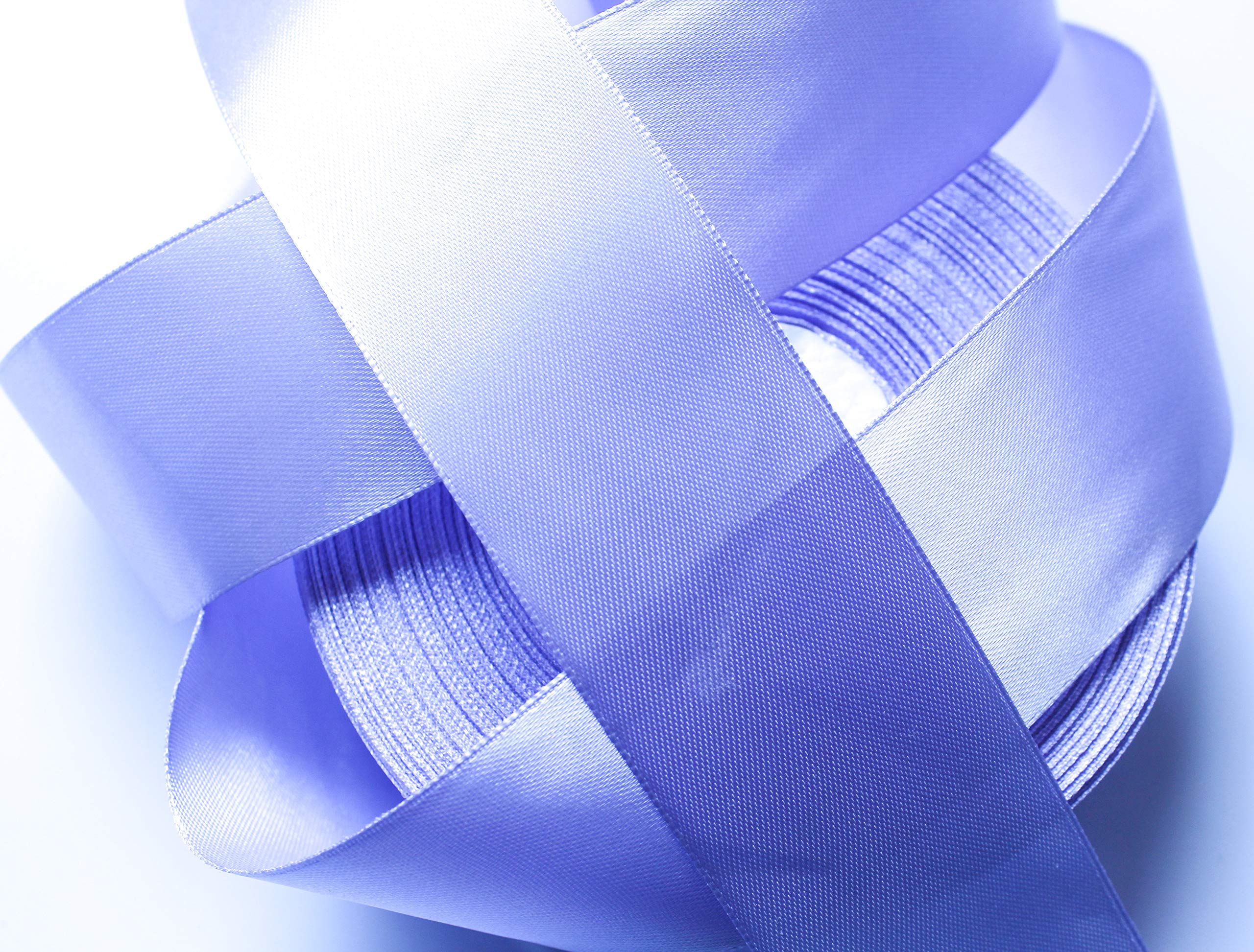 CaPiSo 50 m Taffeta Ribbon 40 mm Wide Decorative Ribbon Satin Ribbon (Lilac)