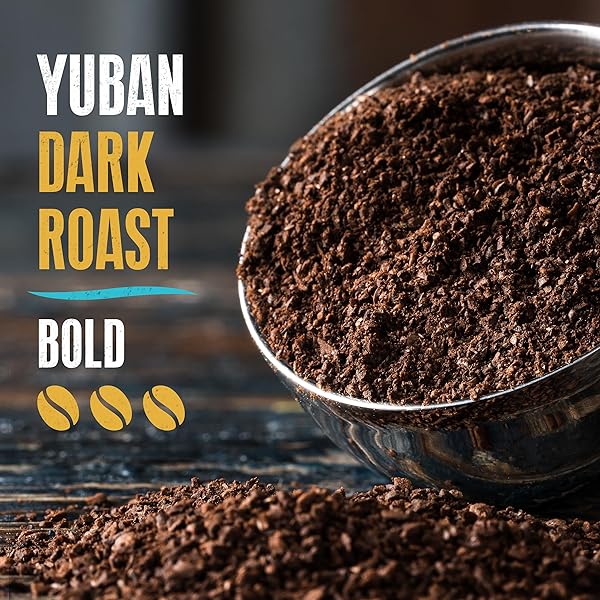 YUBAN DARK ROAST BOLD GROUND COFFEE, 25.3 OZ CANISTER