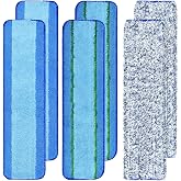 6 Pack Microfiber Cleaning Replacement Pad for Bona Mop,Washable Reusable Microfiber Cleaning Mop Pad for Hardwood Floor,Wet Dry Use,2 Deep Cleaning Pad+2 Microfiber Cleaning Pad+2 Dusting Mop Pad