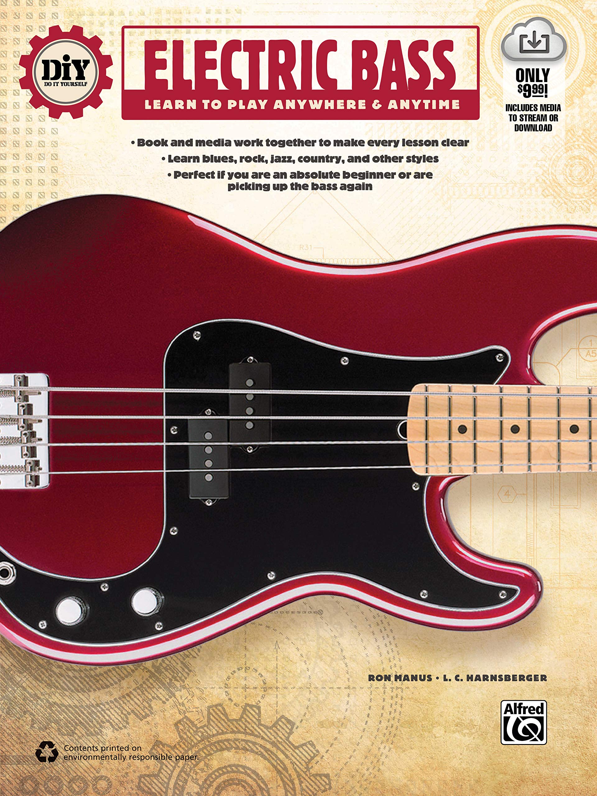 DiY (Do it Yourself) Electric Bass: Learn to Play Anywhere & Anytime (Book & Streaming Video)