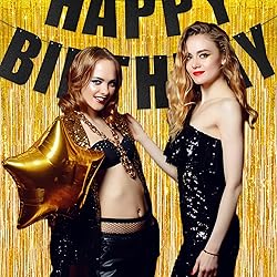Gold Fringe Curtain Tinsel Backdrop - GREATRIL Foil