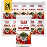 CHOI's 1 Kimchi Seaweed Snacks / (20 Pack) / Product of Korea/Kimbap, Gimbap, Keto, Gluten Free, Full of Fiber, Vitamin, Mine