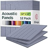 Ekkogo Acoustic Panels 12-Pack Soundproof Wall