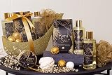 accentra Luxury Bath Set 9 Piece Gold Glitter High Heel Pumps Spa Relaxation view 10