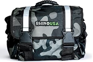 Rhino USA Recovery Gear Storage Bag (CAMO)- Ultimate Recovery Kit Bag for Organization in Your Vehicle - Use With Your Tow Strap, Shackles, Snatch Block or Anything You Desire - Guaranteed For Life!