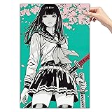 Cherry Blossom Japanese Anime Samurai Girl Cool