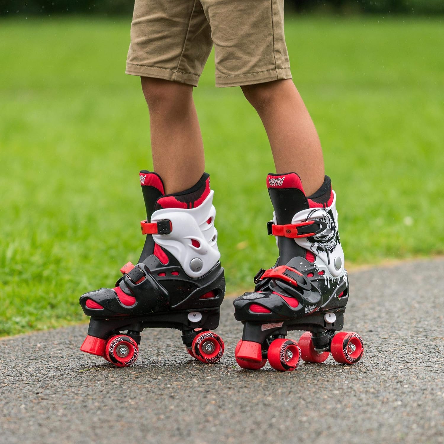 Patines Quad para niños y niñas Principiantes Ajustables cómodos y fáciles de Poner Tallas Patines Quad para niños y niñas Principiantes Ajustables cómodos y fáciles de Poner Tallas