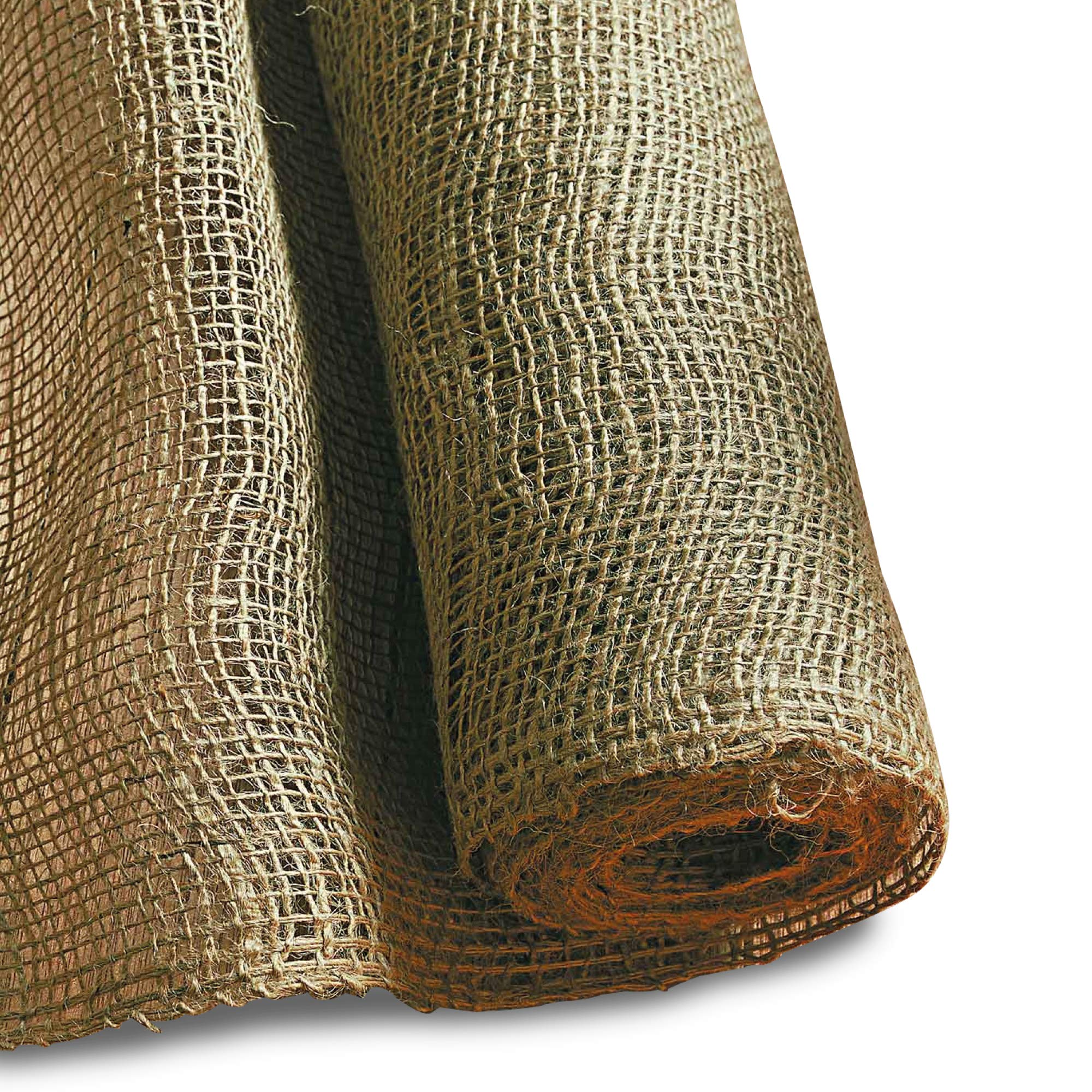 Noor Pre-Cut Jute Fabric 0.9 x 10 m, Nature/Brown