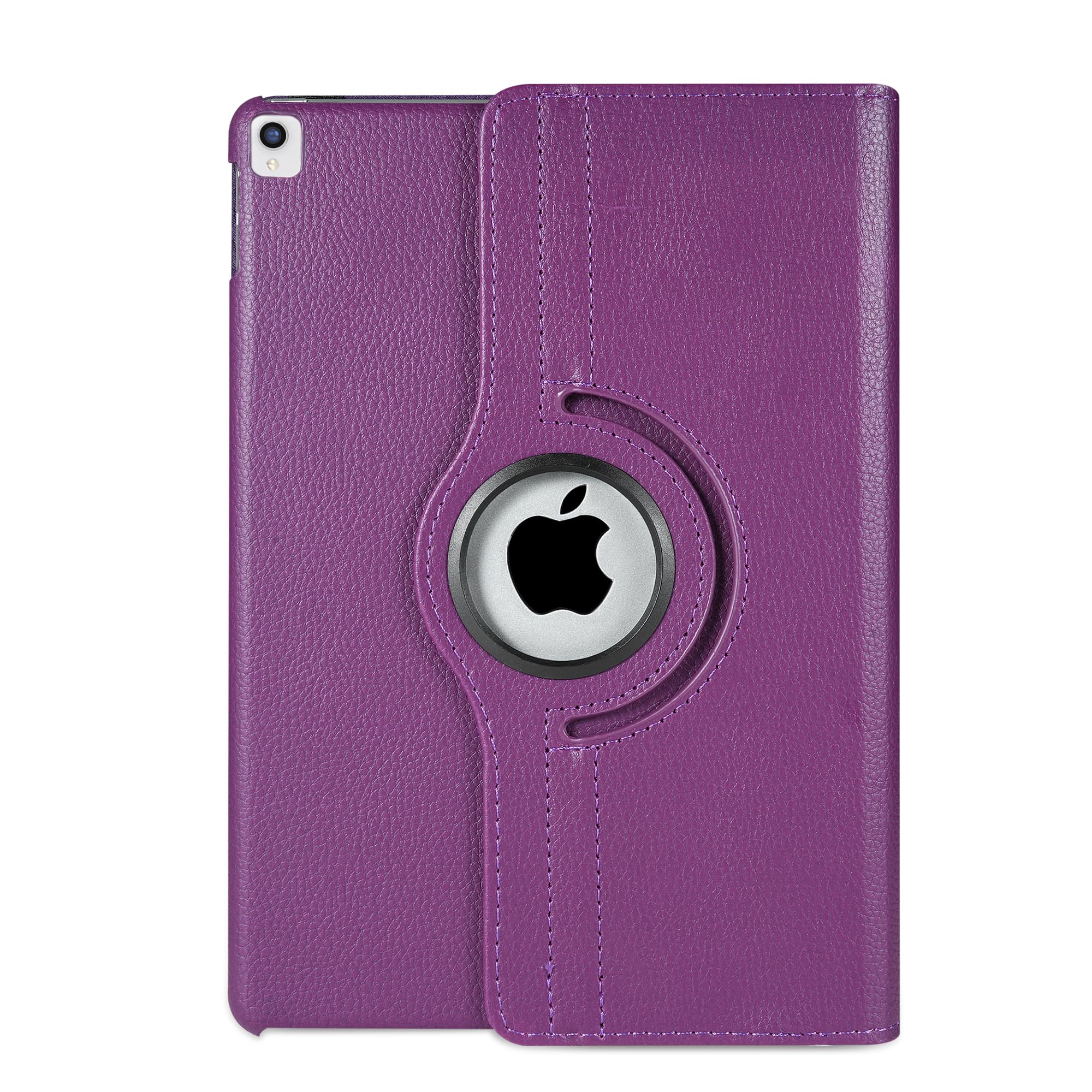 Leather Rotate 360° Stand Case For Apple iPad Air 3 2019 and iPad Pro 10.5 2017 GENERATION A1701 A1709 (PURPLE)