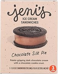 Jenis Splendid Ice Creams Chocolate Silk Pie Frozen Dessert Sandwiches, 10.5 FZ