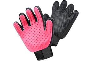 Maxpower Planet Pet Grooming Gloves for Dogs and Cats - Grooming Mitt for Dogs -Cat Gloves - Hair Removal Bruh - All Hair Types