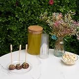 MATANA 250 Wooden Paddle Skewers 18cm Flat Bamboo Sticks 100% Natural view 6