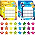 66 Pack Classroom Incentive Chart in 2 Designs with 2024 Star Stickers