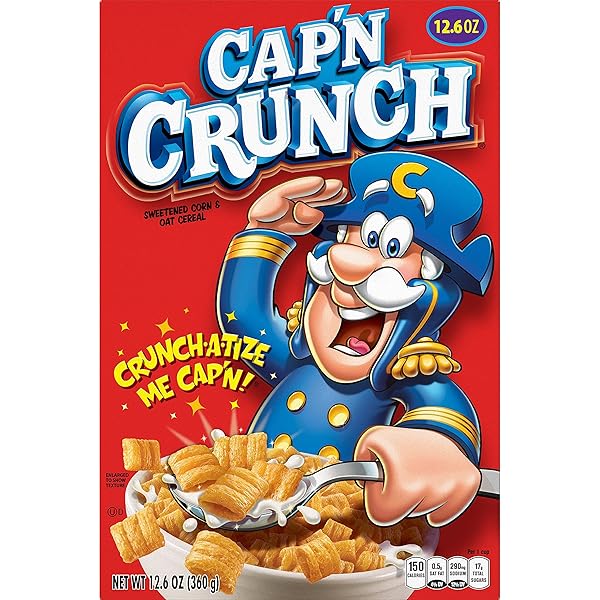 QUAKER CAP’N CRUNCH SWEETENED CORN & OAT CEREAL, 12.6 OZ