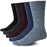 Nautica Mens Crew Socks - 5 Pack Breathable Moisture Wicking Cushioned Athletic Work and Dress Socks for Men (Sizes: 6-12.5)