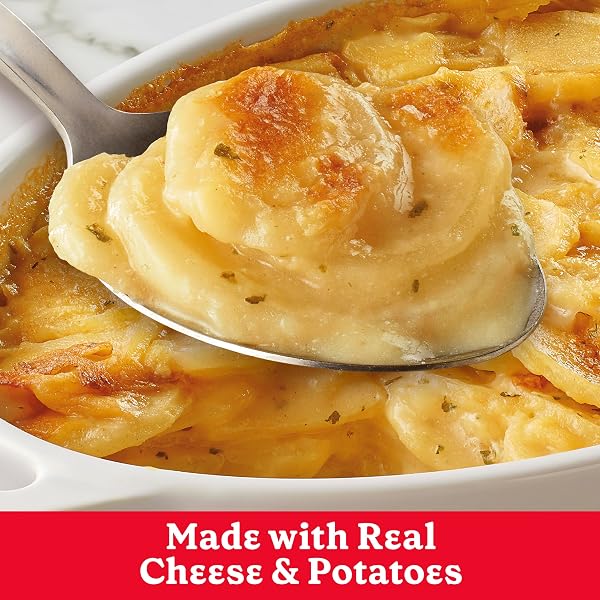 BETTY CROCKER SCALLOPED CASSEROLE POTATOES, MADE WITH REAL CHEESE, FAMILY SIZE, 7 OZ BOX
