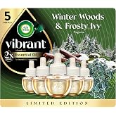 Air Wick Plug In Refills, Winter Woods &amp; Frosted Ivy, Essential Oils,5count | Air Wick air freshener refills for plug-in warmers; Winter Woods &amp; Frosted Ivy scent, infused with essential oils, 5 count