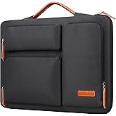 Lacdo 360° Protective Laptop Sleeve Case for 14 inch New MacBook Pro M5/M4/M3/M2/M1 Chips Pro Max A3434 A3112 A3401 A3185 A2918 2025-2021, 13.8" Surface Laptop 7 6 5 4 3 Computer Bag, Black