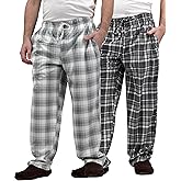 Andrew Scott Men's Ultra Soft Minky Fleece Warm Lounge Pants | Drawstring & Pockets PJ Bottoms | Multi Packs