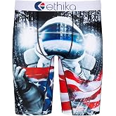Ethika Mens Staple Boxer Brief | Premium Stretch mens staple with Signature Design, No Ride-up and Breathable Cotton