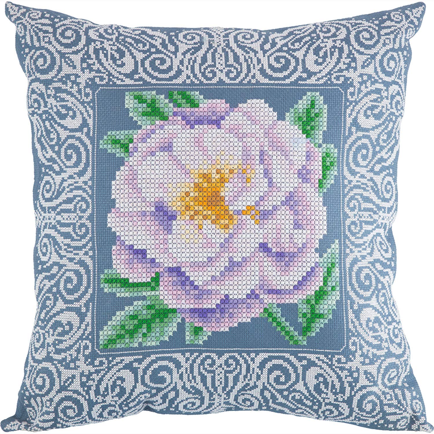 PANNA Cushion Cross Stitch Kit, Multicoloured, 41x41cm