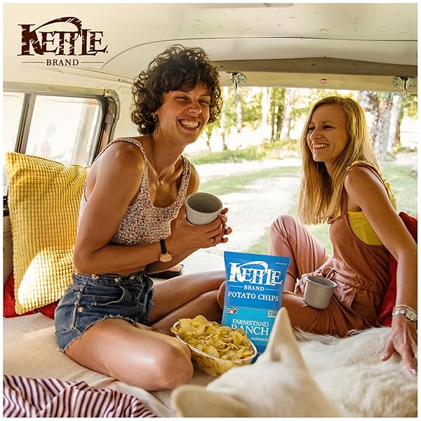 KETTLE BRAND POTATO CHIPS, FARMSTAND RANCH KETTLE CHIPS, 7.5 OZ