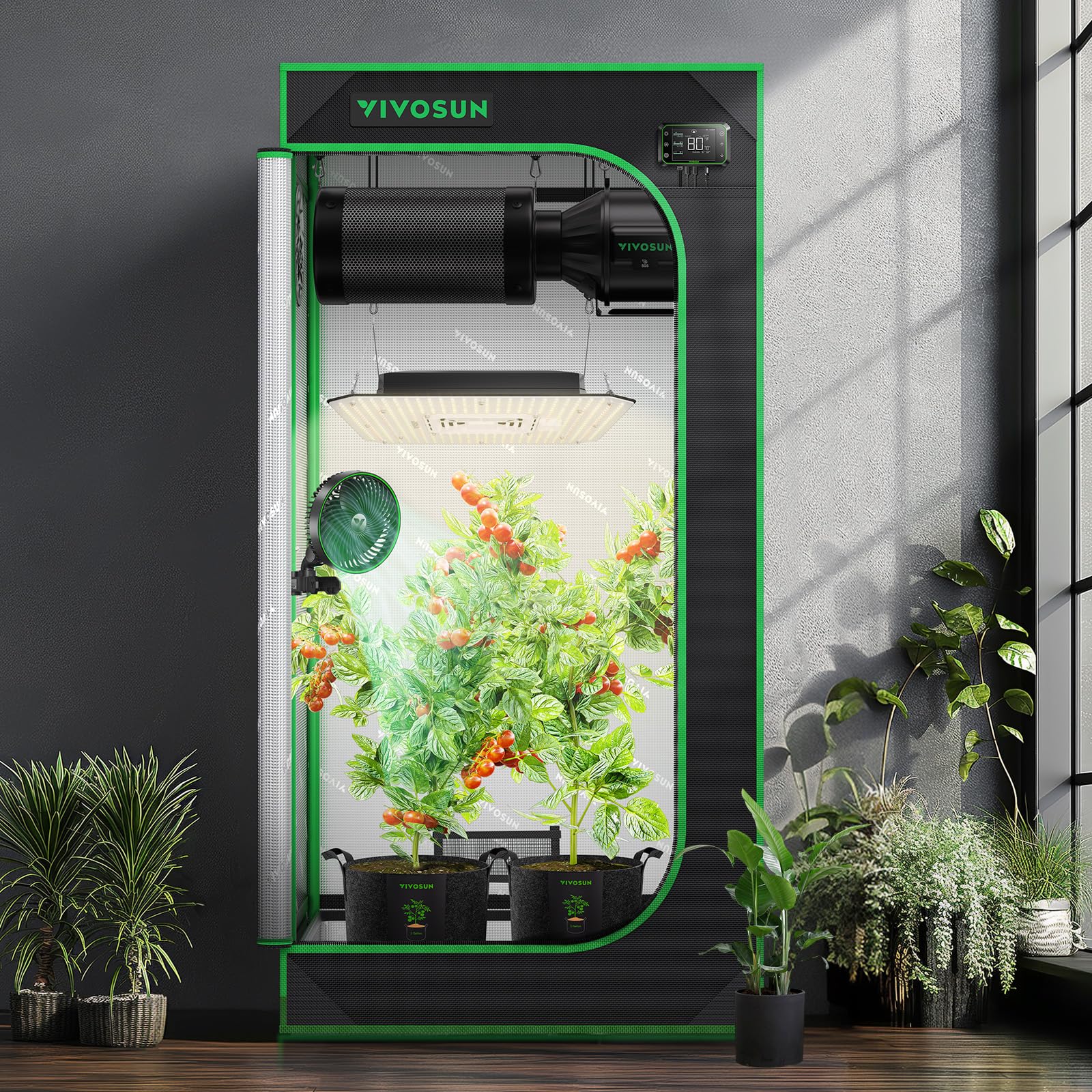 VIVOSUN S224 2x2 Grow Tent, 24